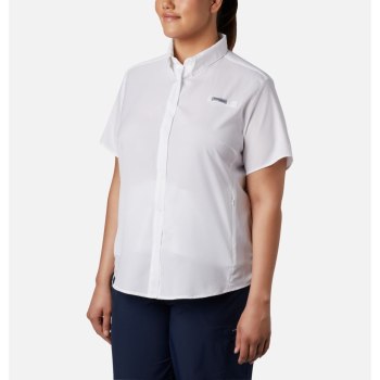 Dámské Košile Columbia PFG Tamiami II Short Sleeve Plus Size Bílé TMRZDX947